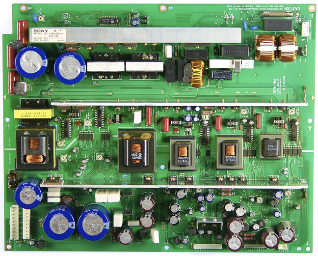 Sony 1-468-690-11 Power Supply Board APS-184 PFM-50C1 - Click Image to Close